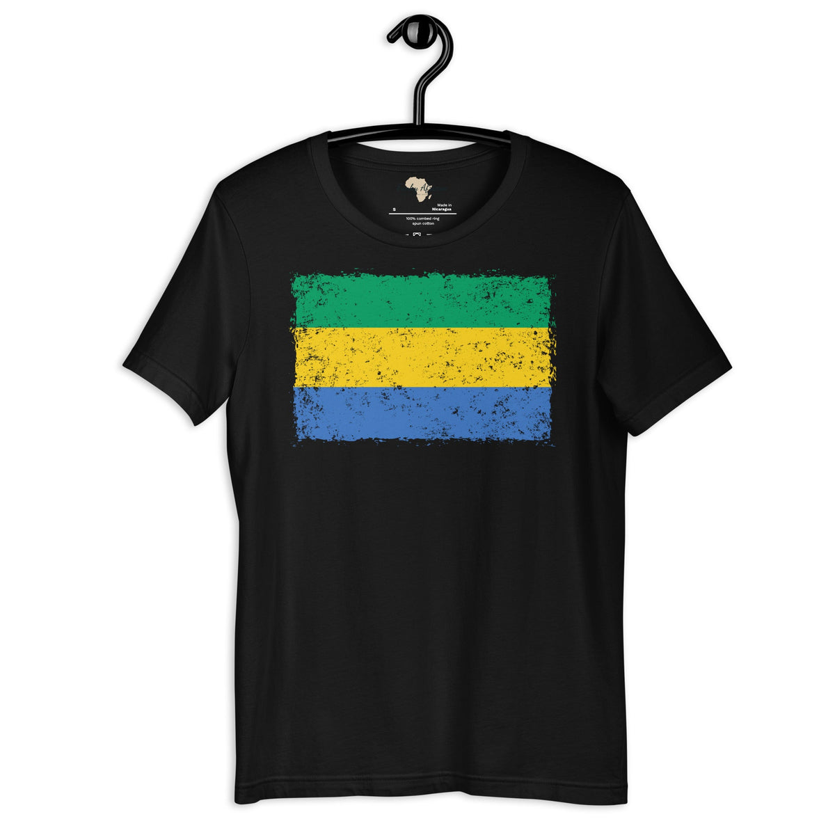 Gabon grunge unisex tee Funky African