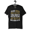 Africa born in me Unisex t-shirt Funky African
