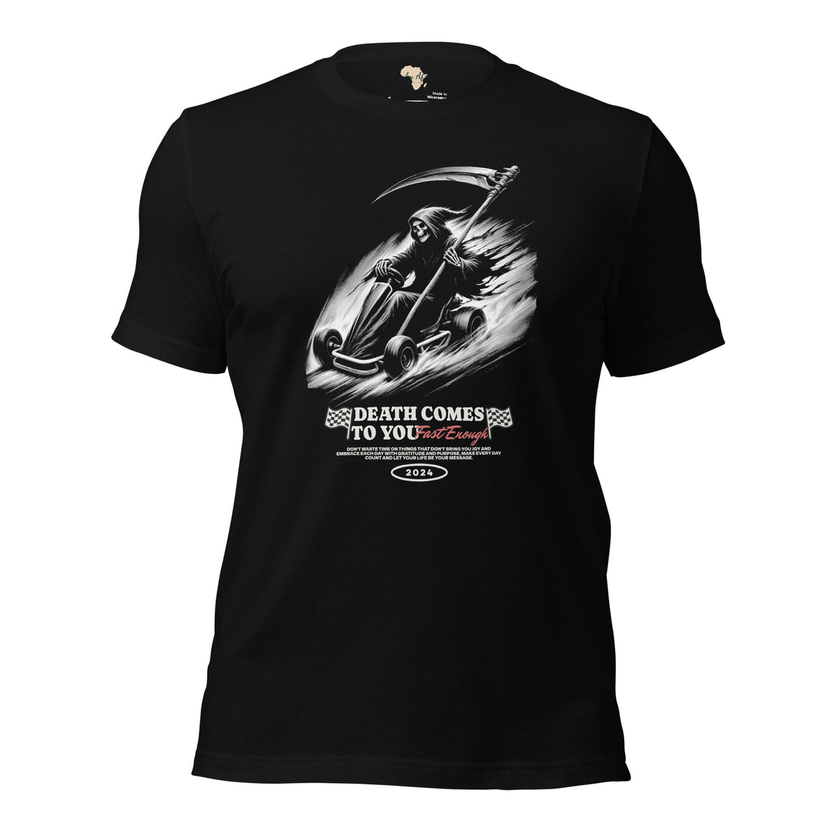Death comes to you unisex tee Funky African