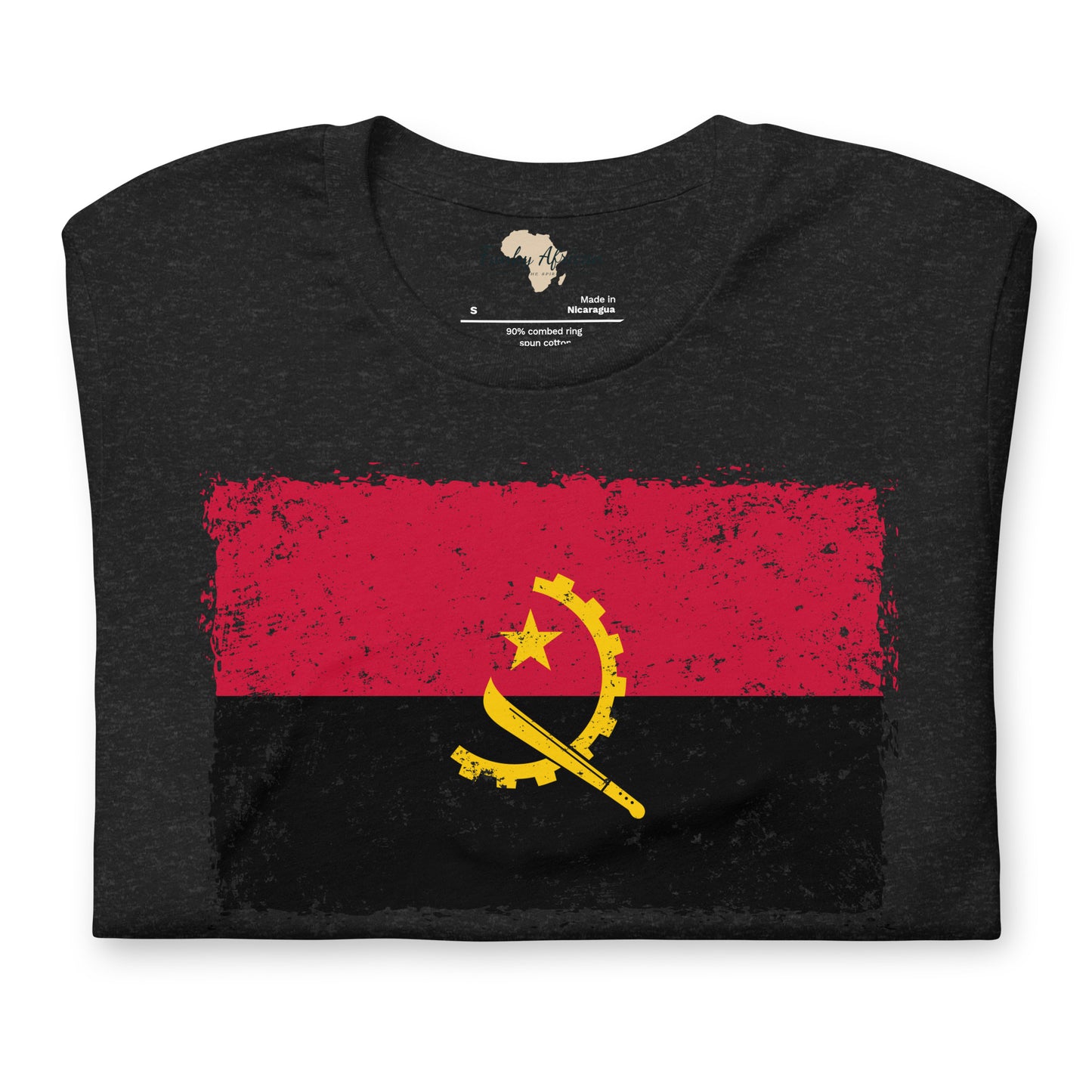 Angolan grunge unisex tee