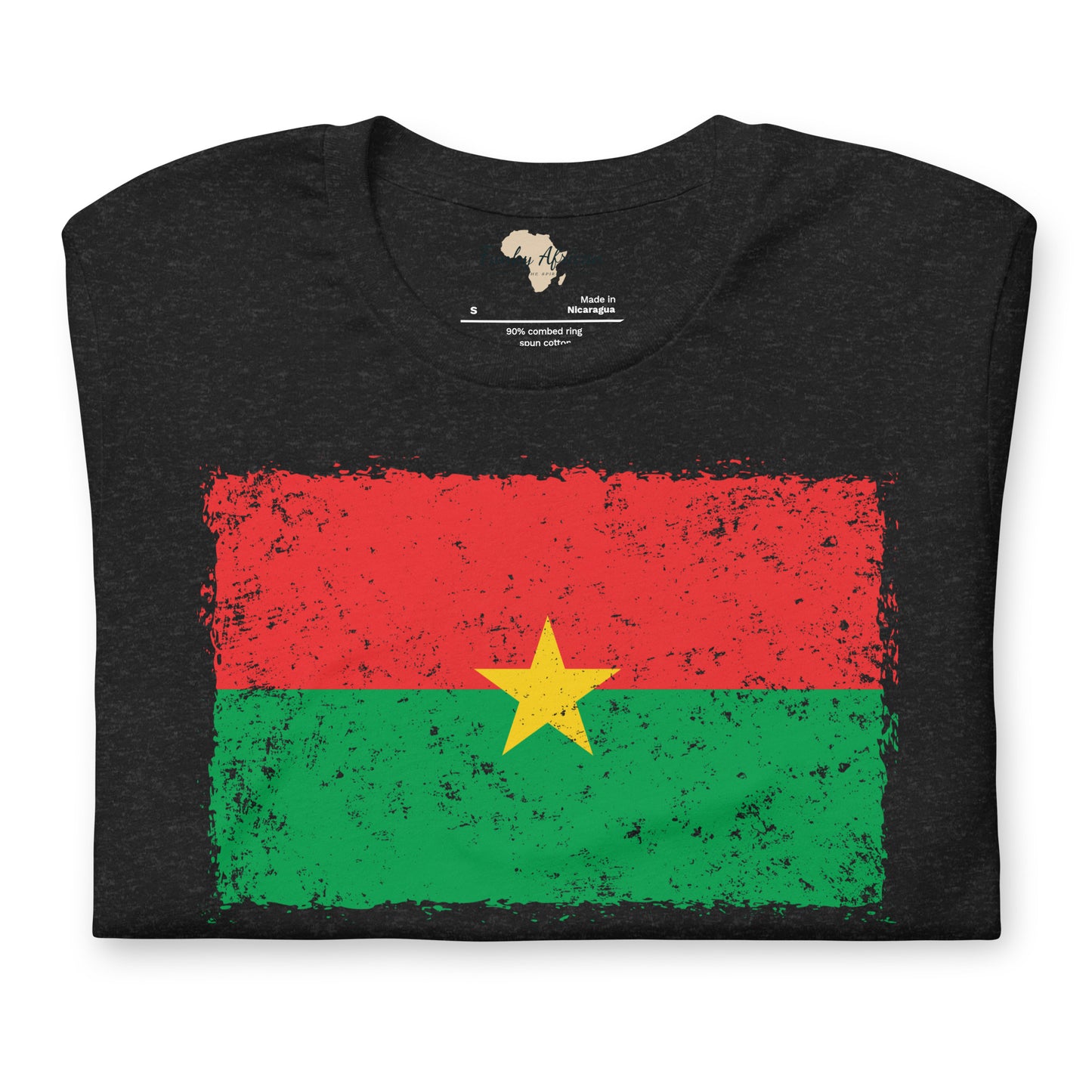 Burkina Faso grunge unisex tee