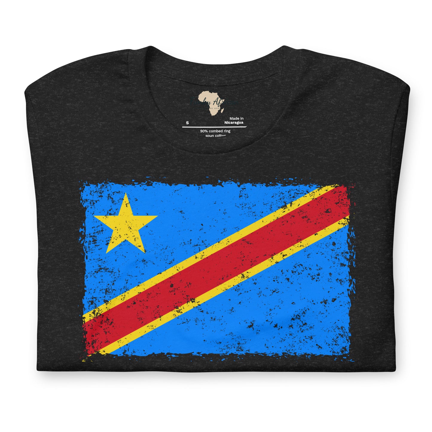 DR Congo grunge unisex tee