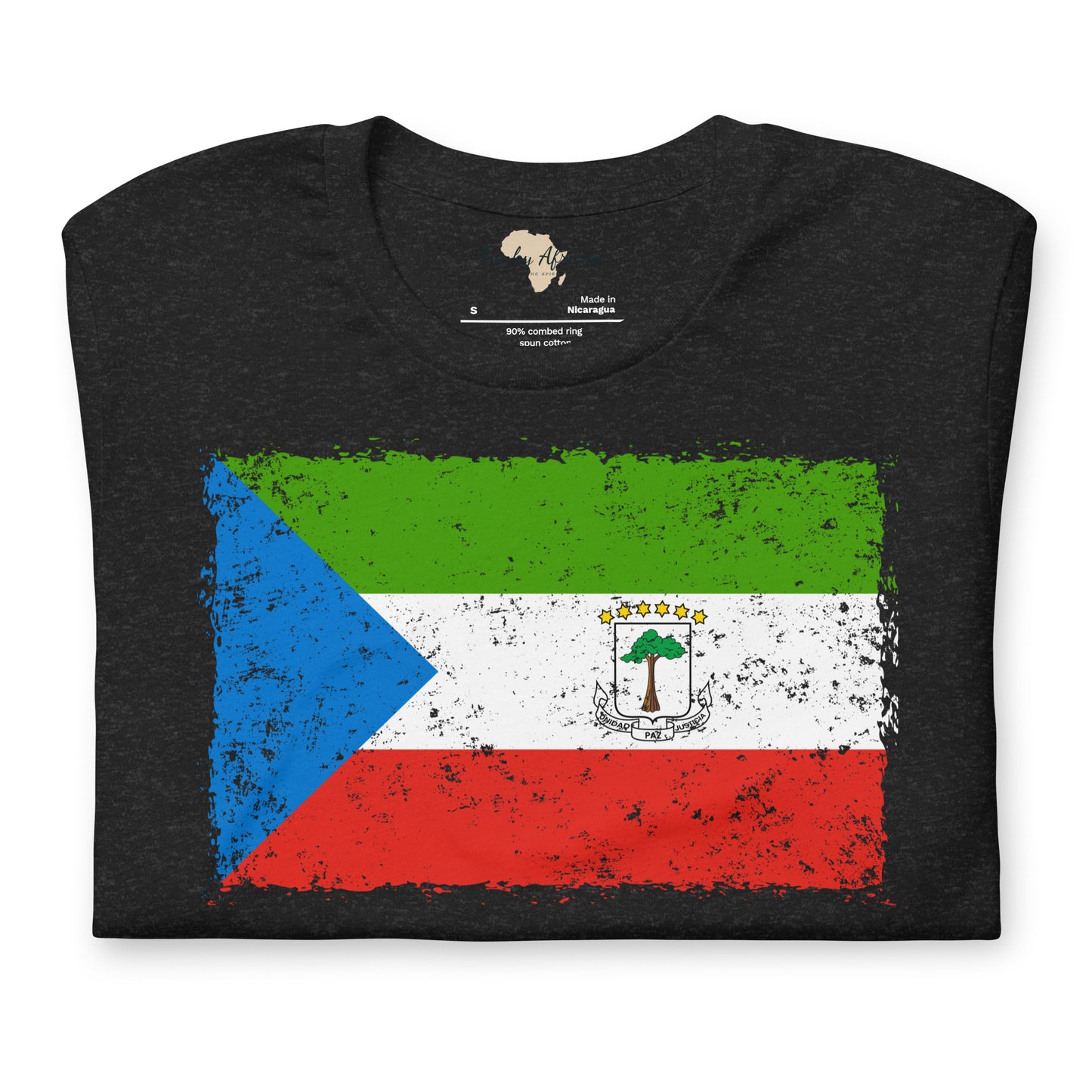 Equatorial Guinea grunge unisex tee