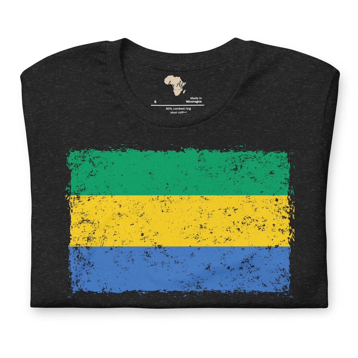 Gabon grunge unisex tee Funky African