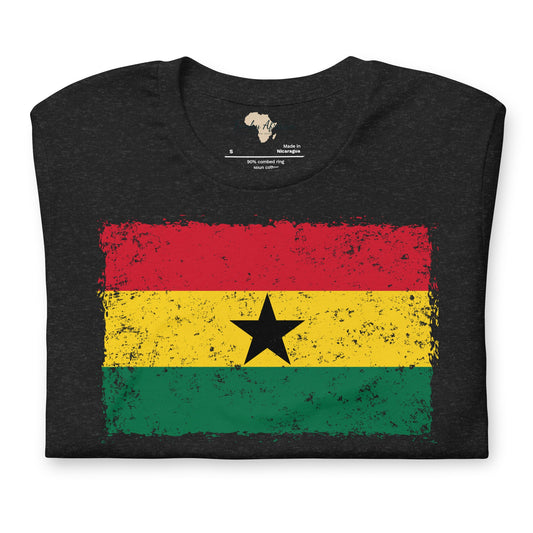 Ghana grunge unisex tee Funky African
