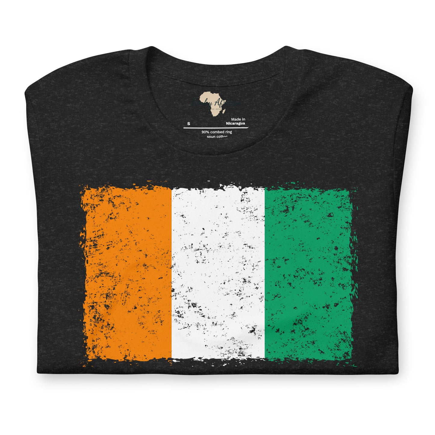 Côte d'Ivoire grunge unisex tee