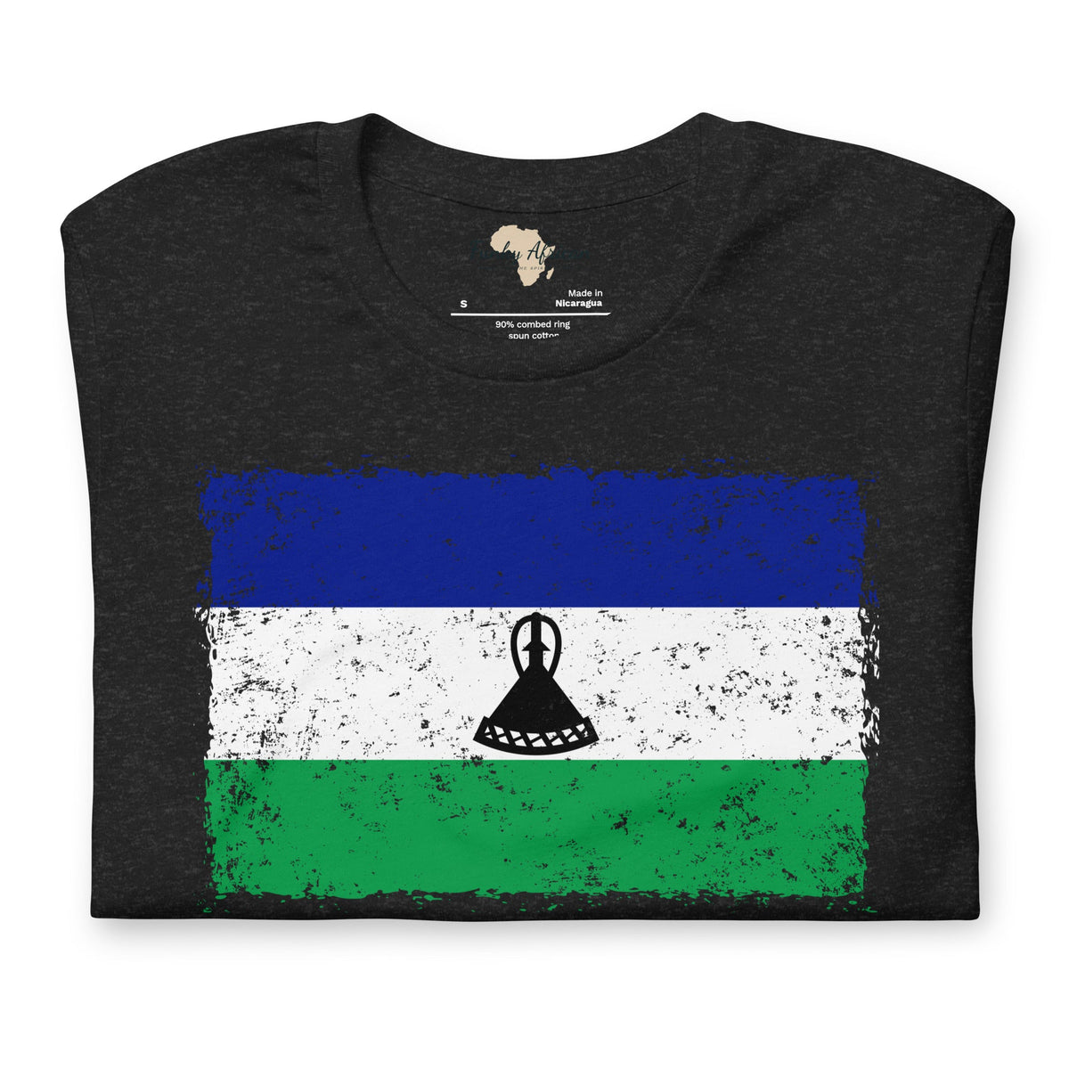 Lesotho grunge unisex tee Funky African