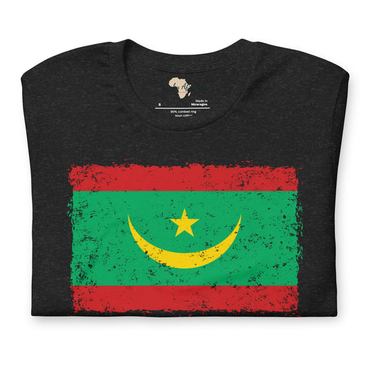 Mauritania grunge unisex tee Funky African