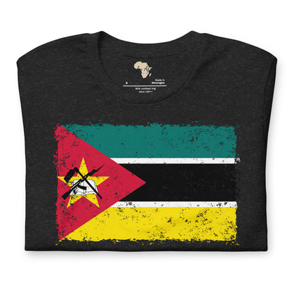 Mozambique grunge unisex tee