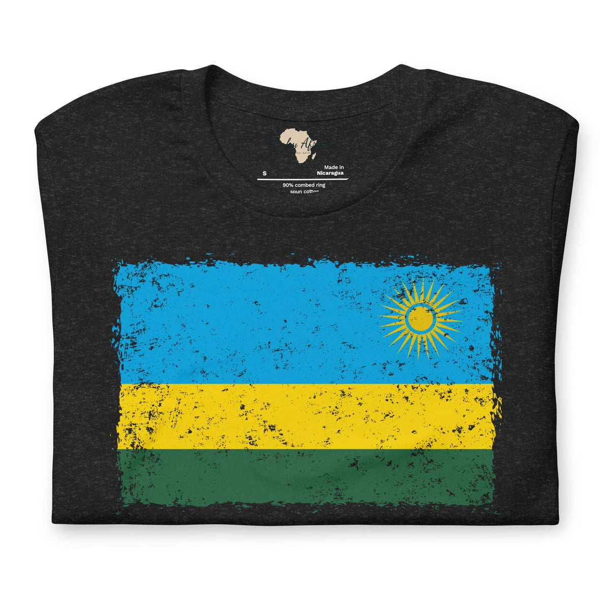 Rwanda grunge unisex tee Funky African