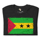 São Tomé and Príncipe grunge unisex tee Funky African