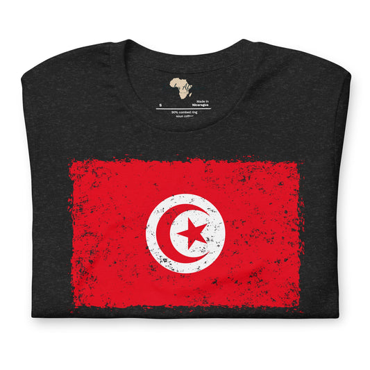 Tunisia grunge unisex tee Funky African