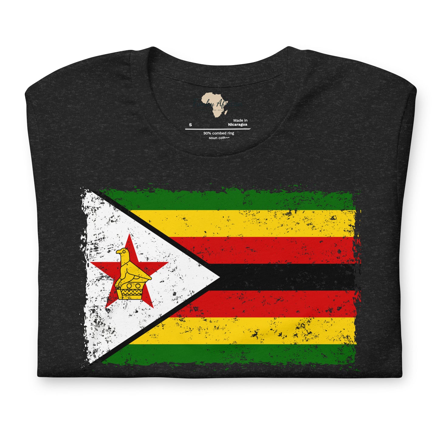 Zimbabwe grunge unisex tee