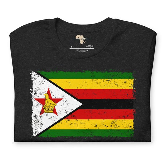 Zimbabwe grunge unisex tee Funky African