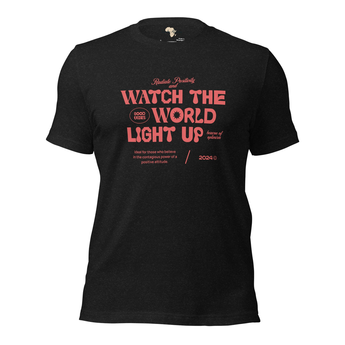 Watch the World Light Up Unisex t-shirt Funky African