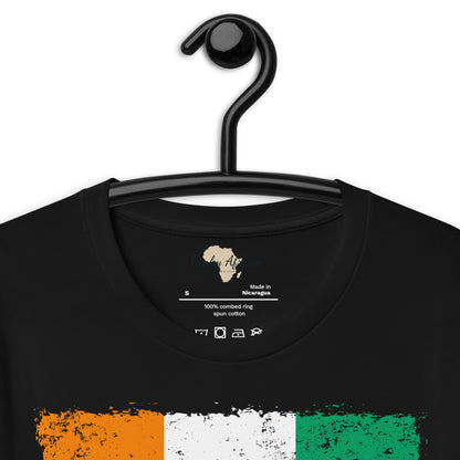 Côte d'Ivoire grunge unisex tee