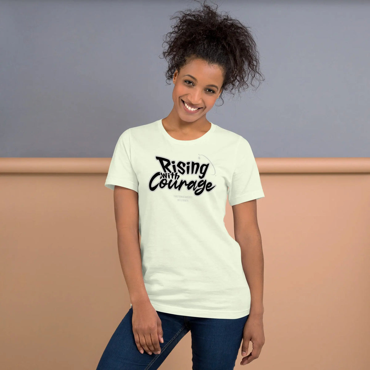 Rising with courage unisex t-shirt Funky African