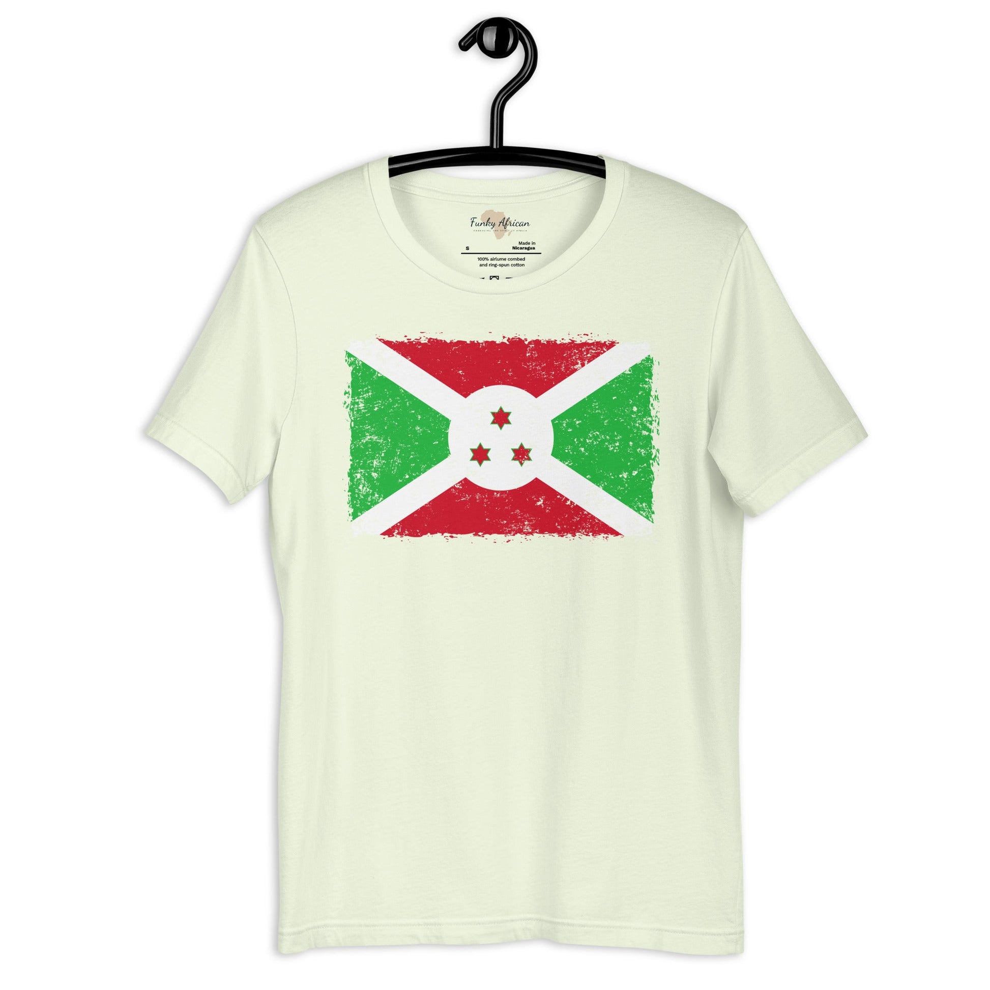 Burundi grunge unisex tee Funky African
