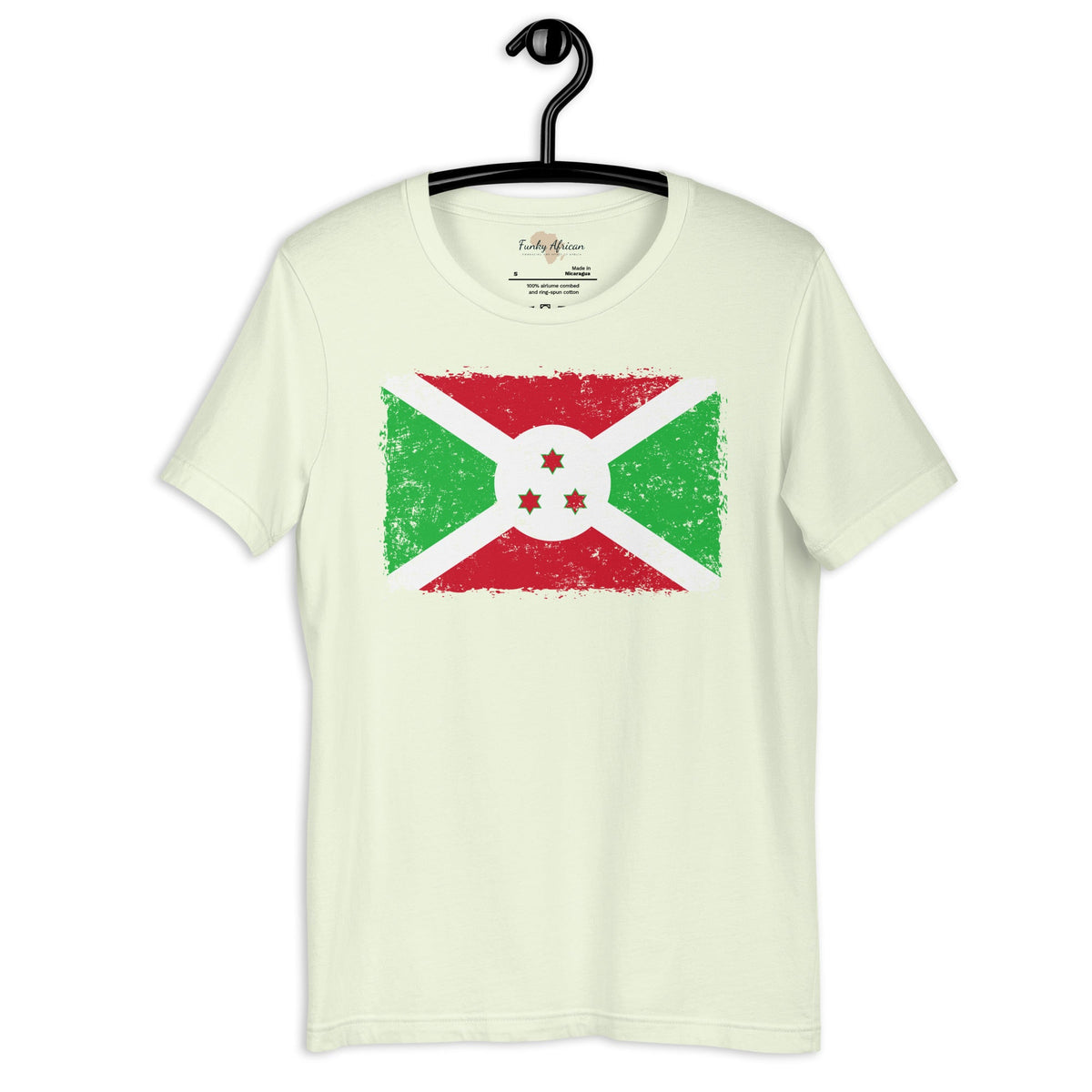 Burundi grunge unisex tee Funky African