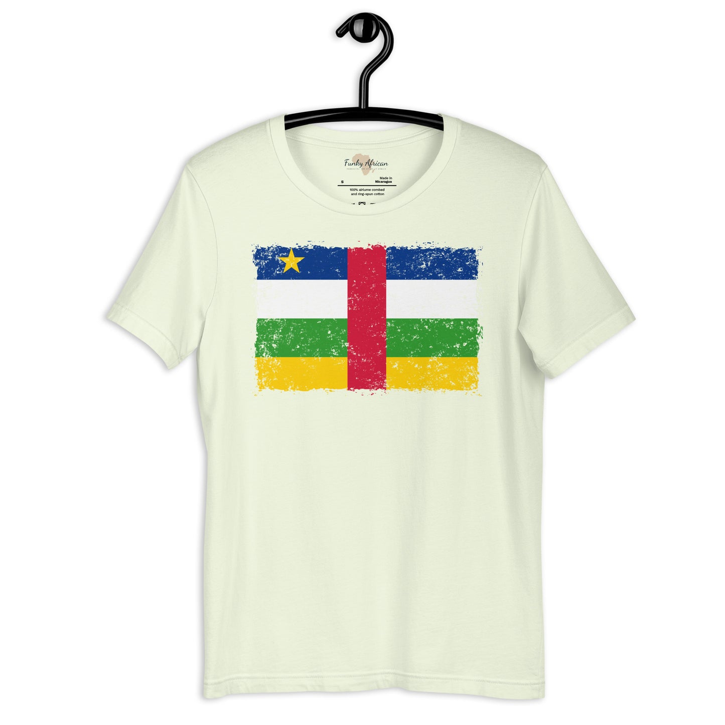 Central African Republic grunge unisex tee