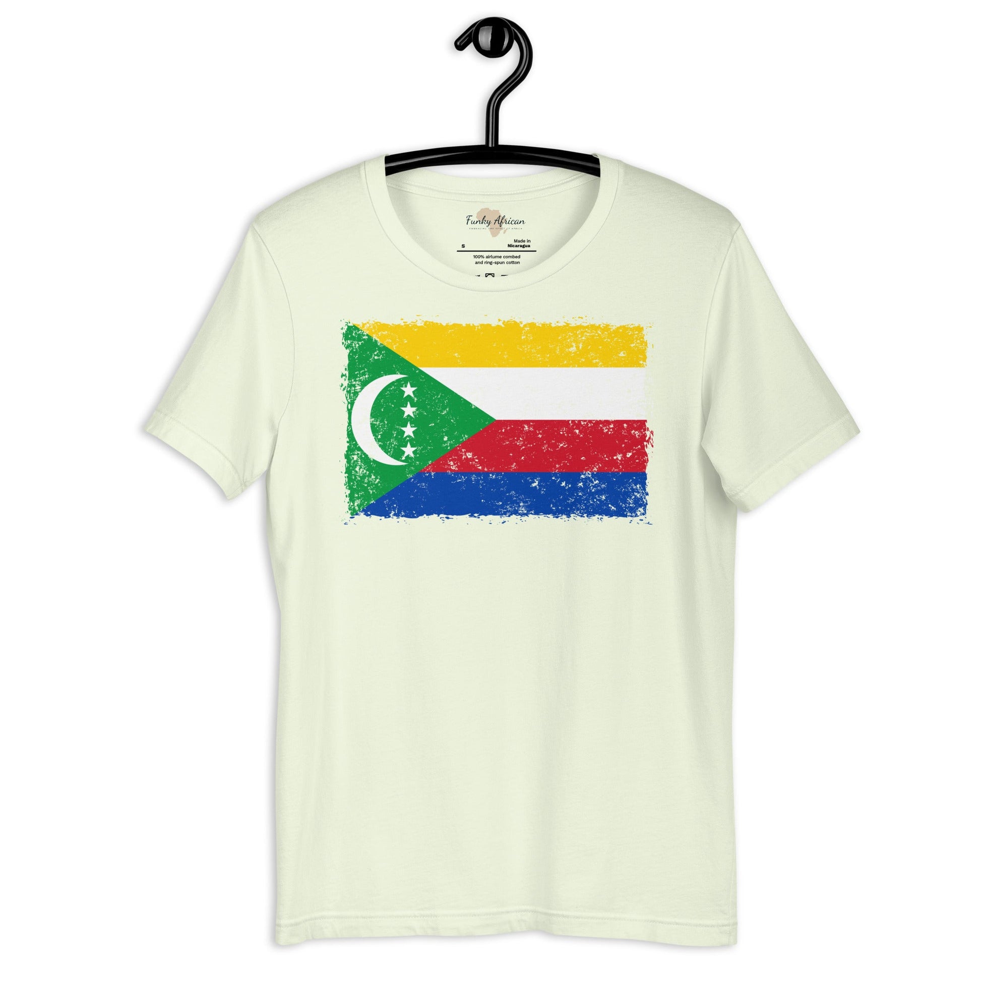 Comoros grunge unisex tee Funky African
