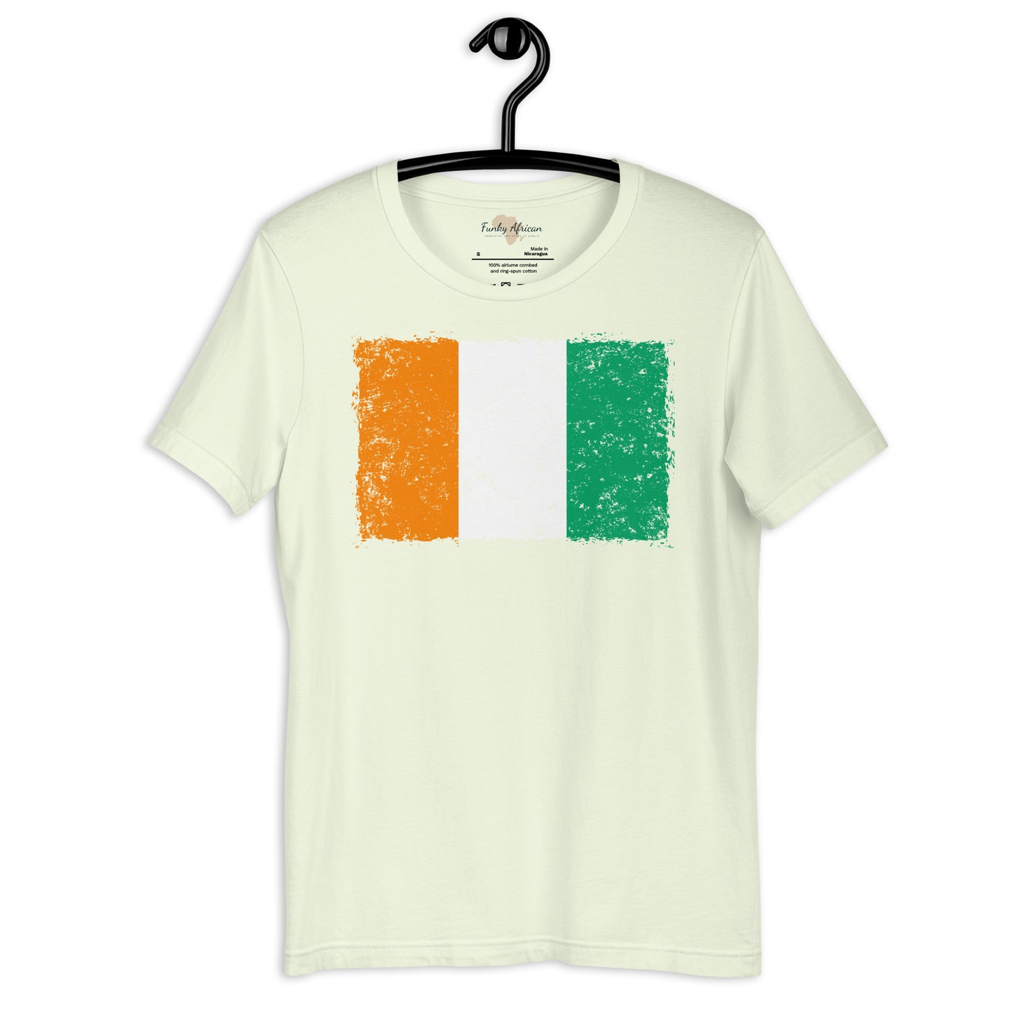 Côte d'Ivoire grunge unisex tee