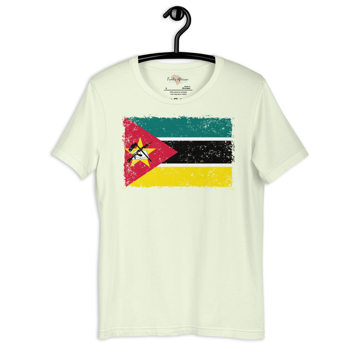 Mozambique grunge unisex tee Funky African