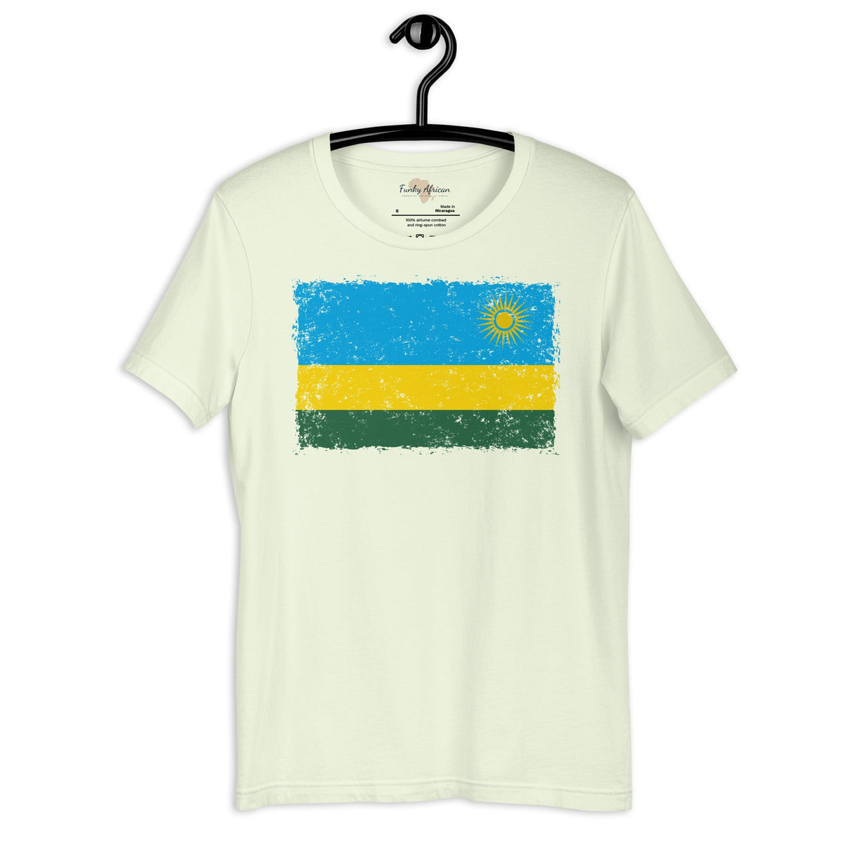 Rwanda grunge unisex tee Funky African