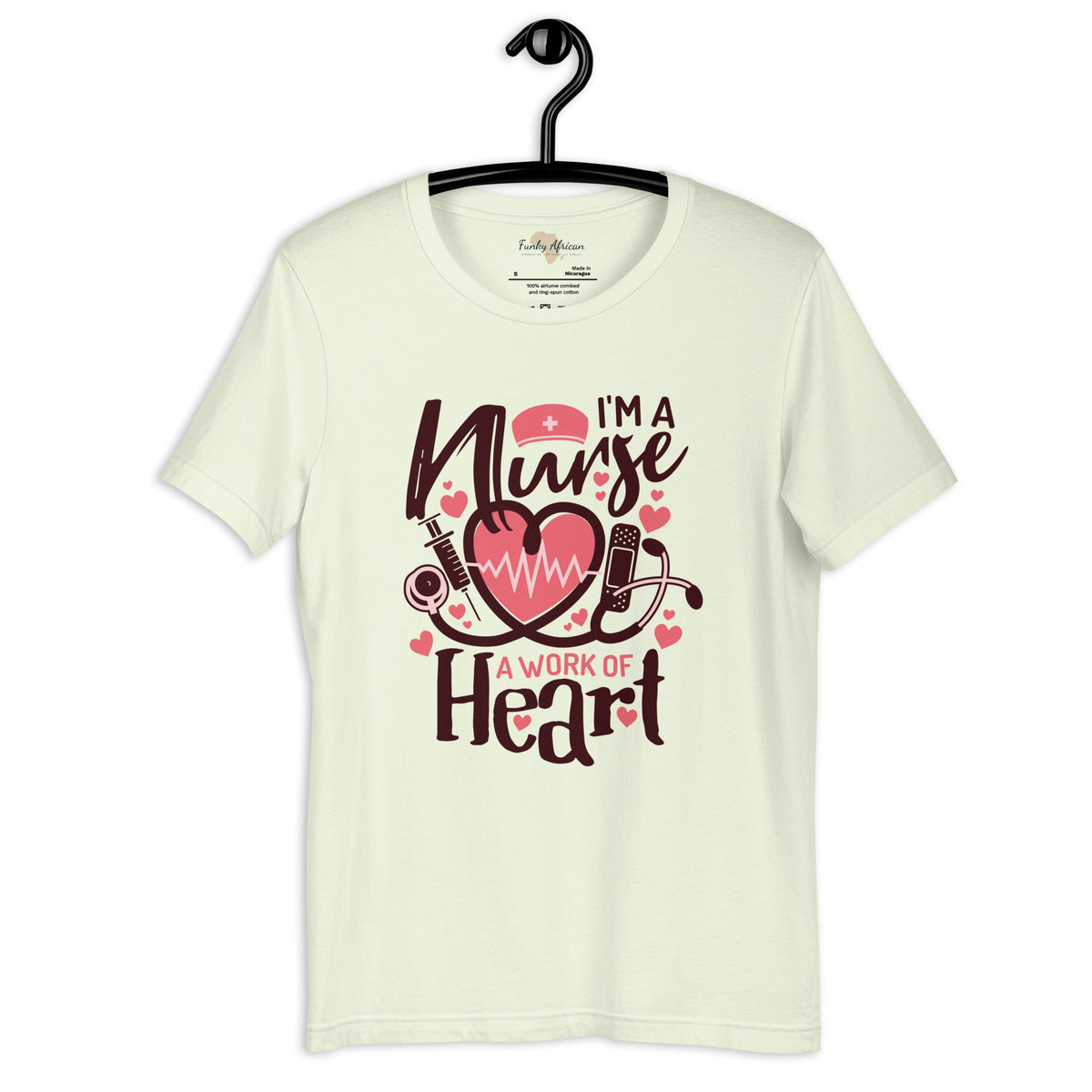 I am a nurse unisex tee Funky African
