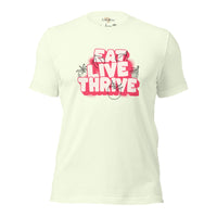 Eat live thrive unisex t-shirt Funky African