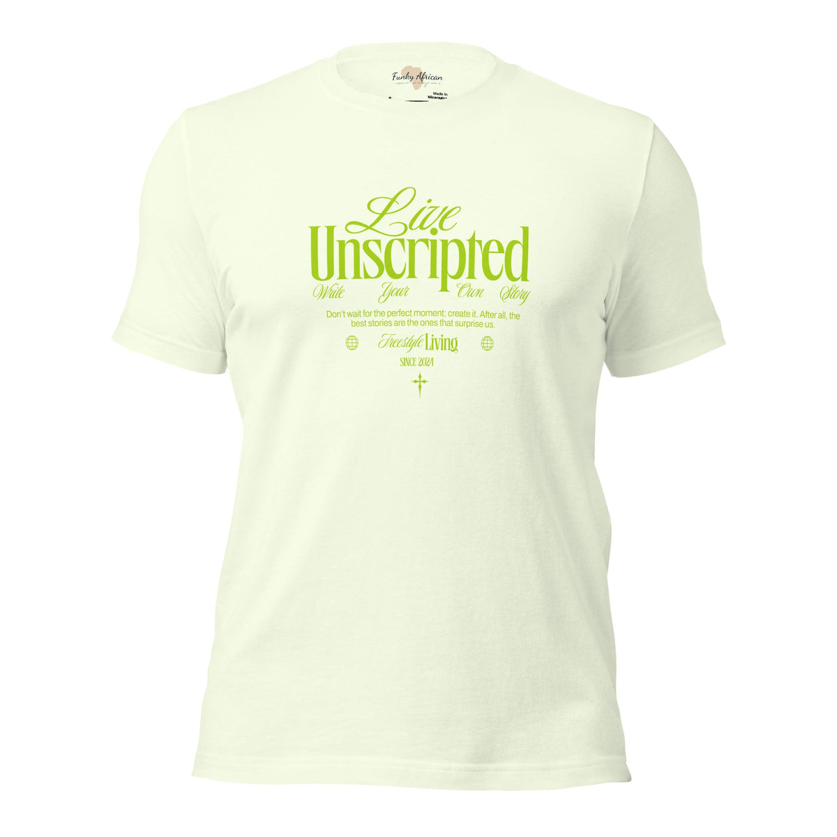 Live Unscripted Unisex t-shirt Funky African