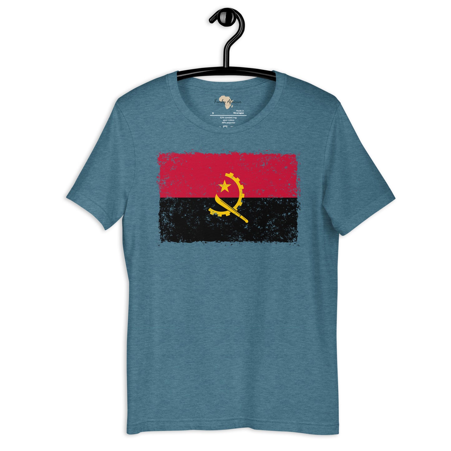 Angolan grunge unisex tee