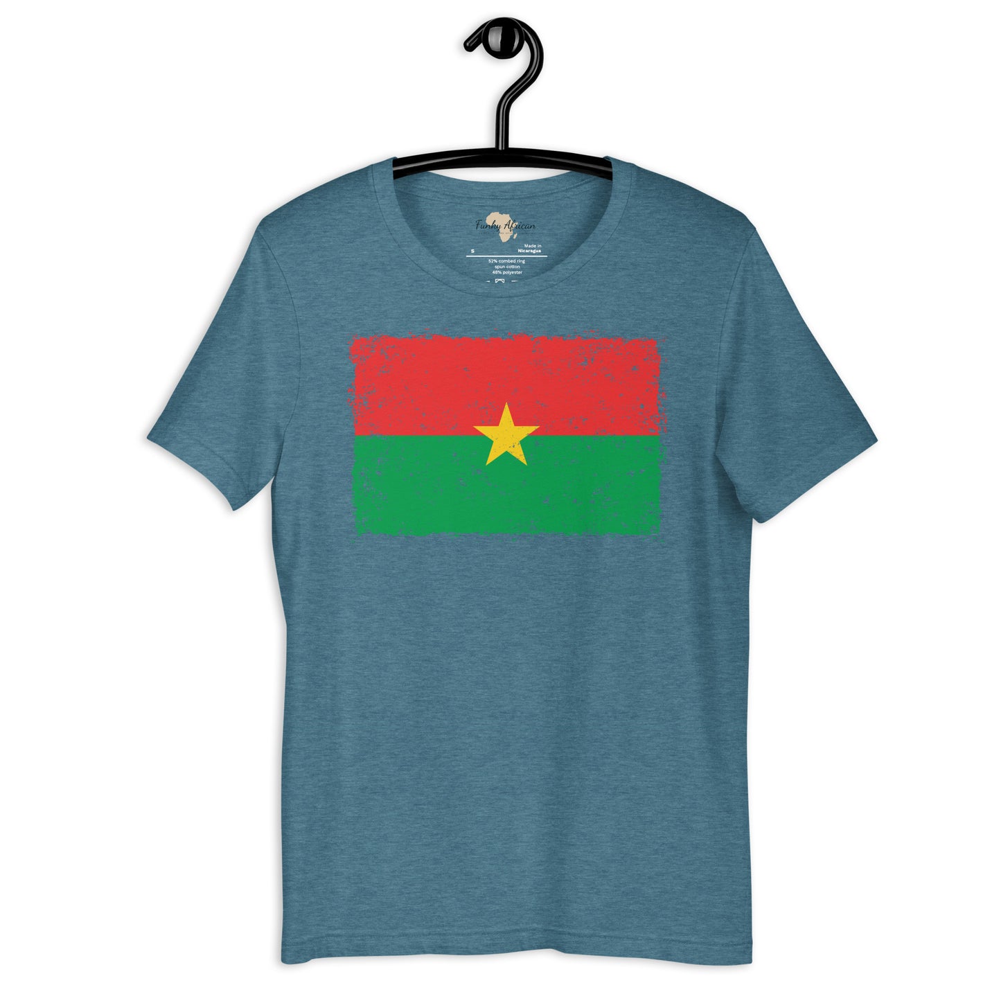 Burkina Faso grunge unisex tee