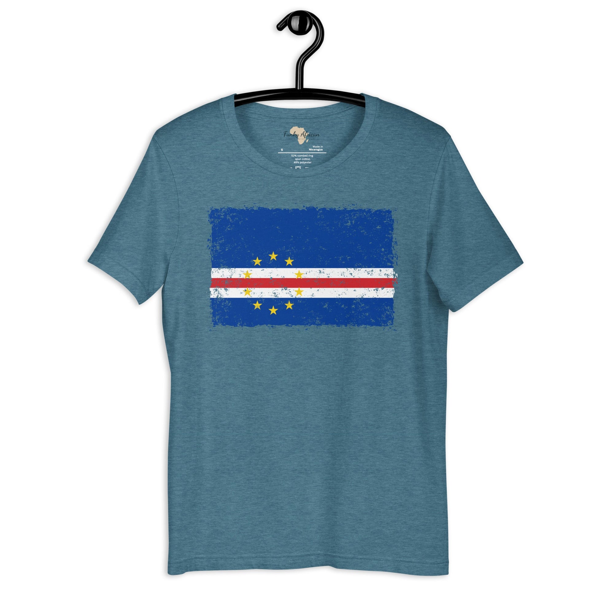 Cabo Verde grunge unisex tee Funky African