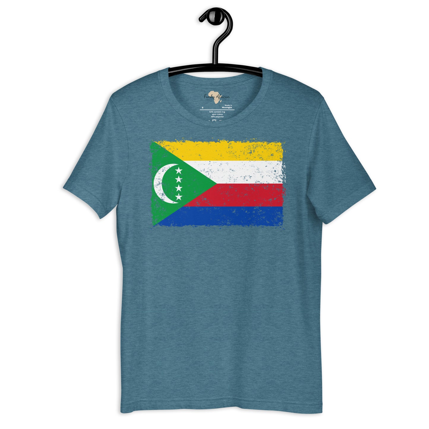 Comoros grunge unisex tee