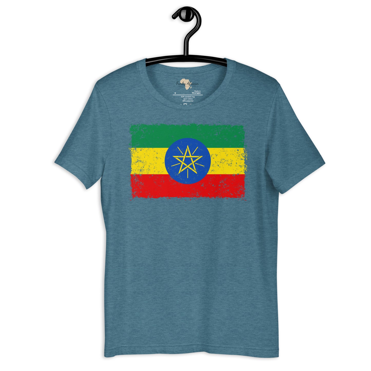 Ethiopia grunge unisex tee