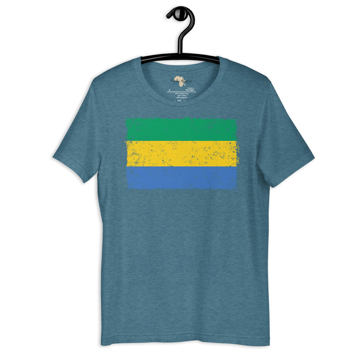 Gabon grunge unisex tee Funky African