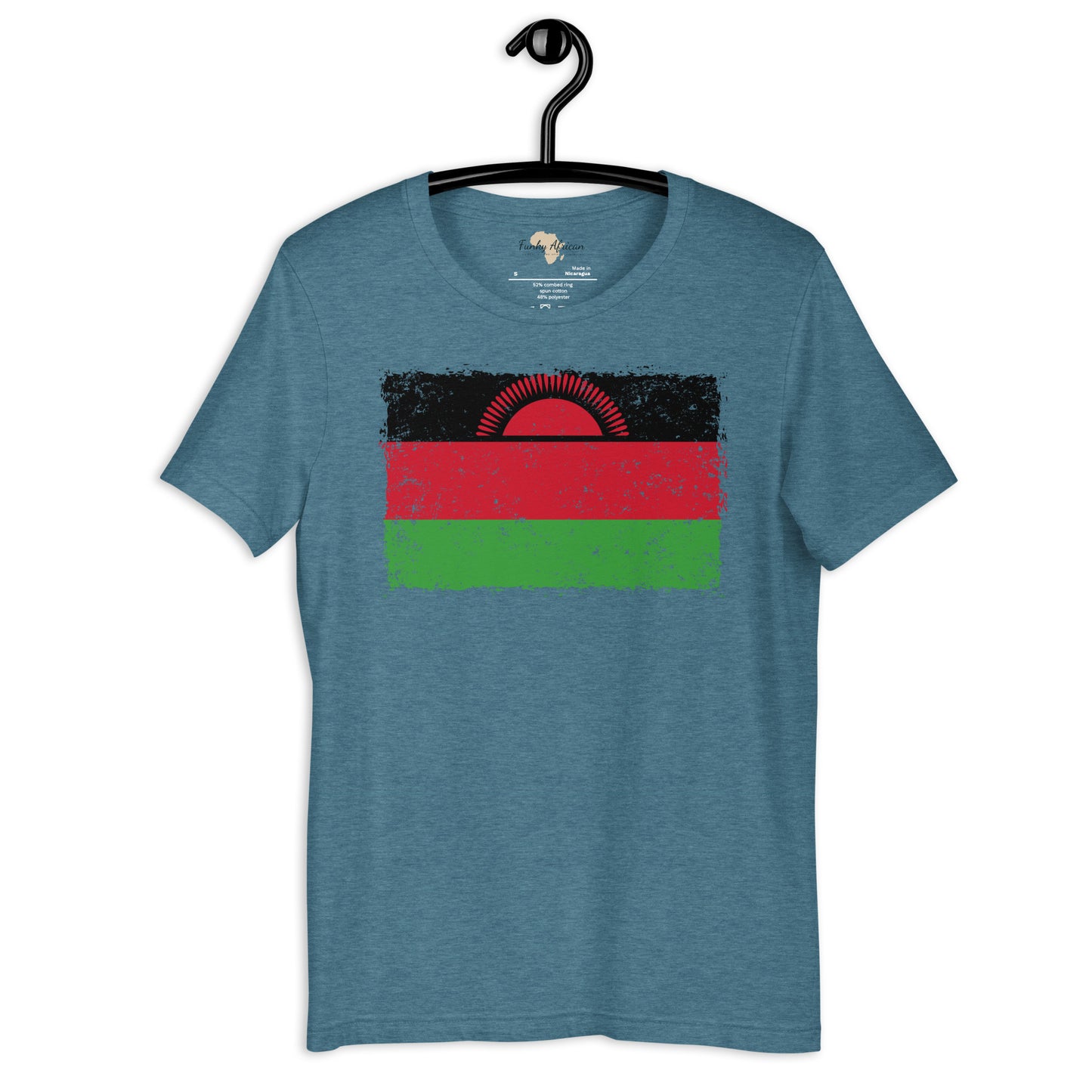 Malawi grunge unisex tee