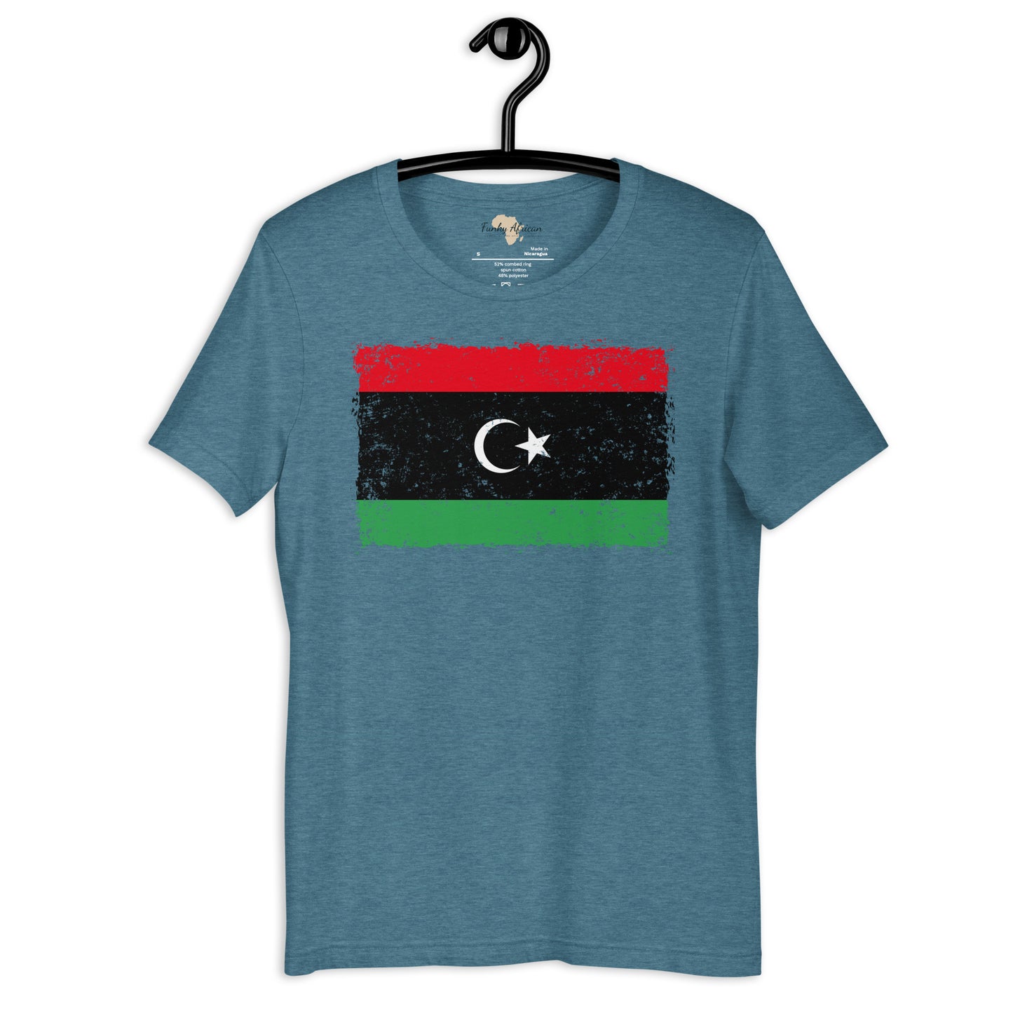 Libya grunge unisex tee