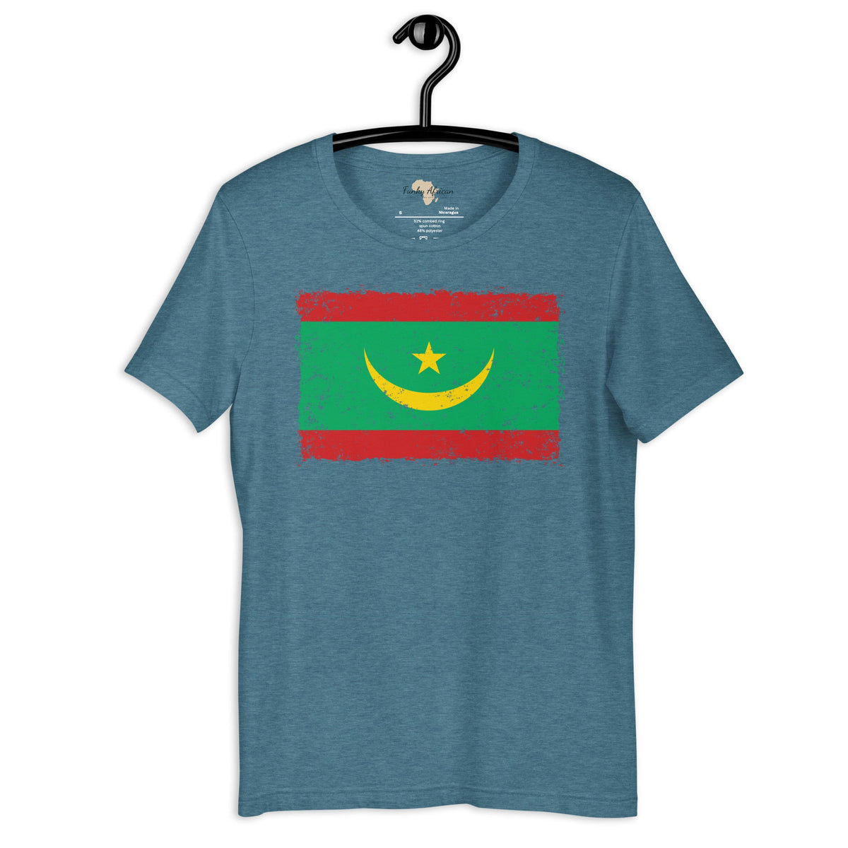 Mauritania grunge unisex tee Funky African