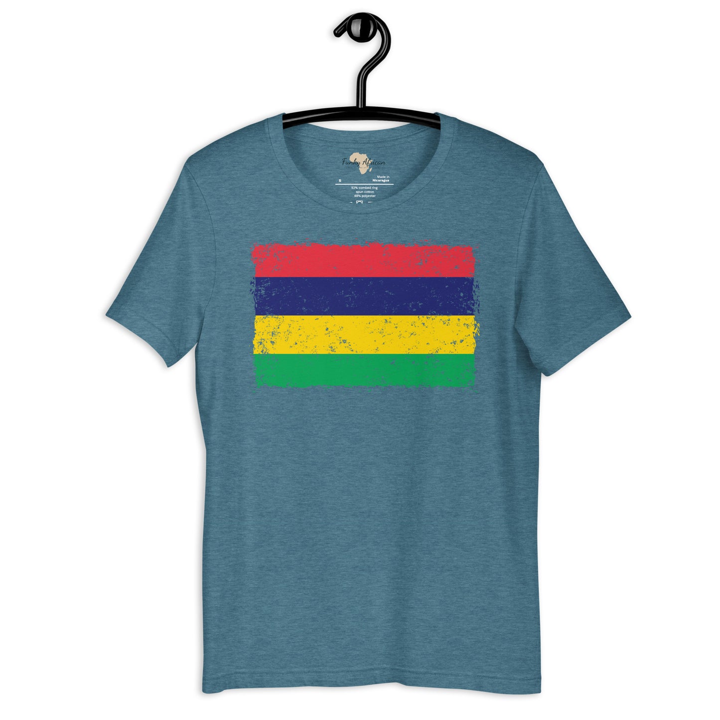 Mauritius grunge unisex tee