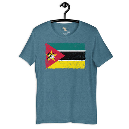 Mozambique grunge unisex tee