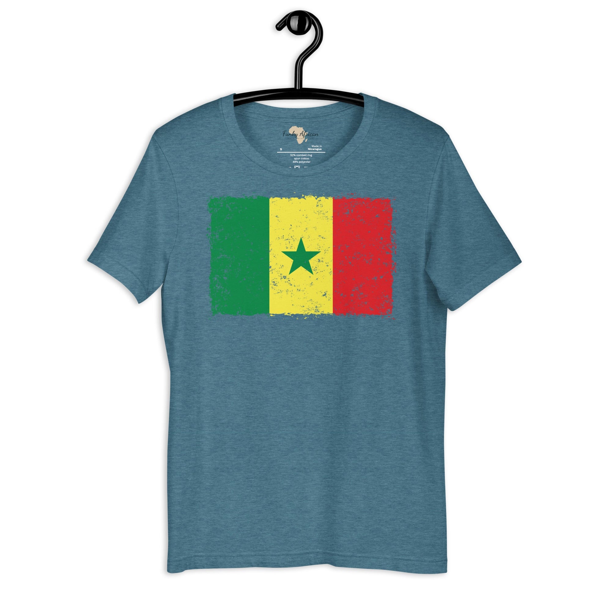Senegal grunge unisex tee Funky African