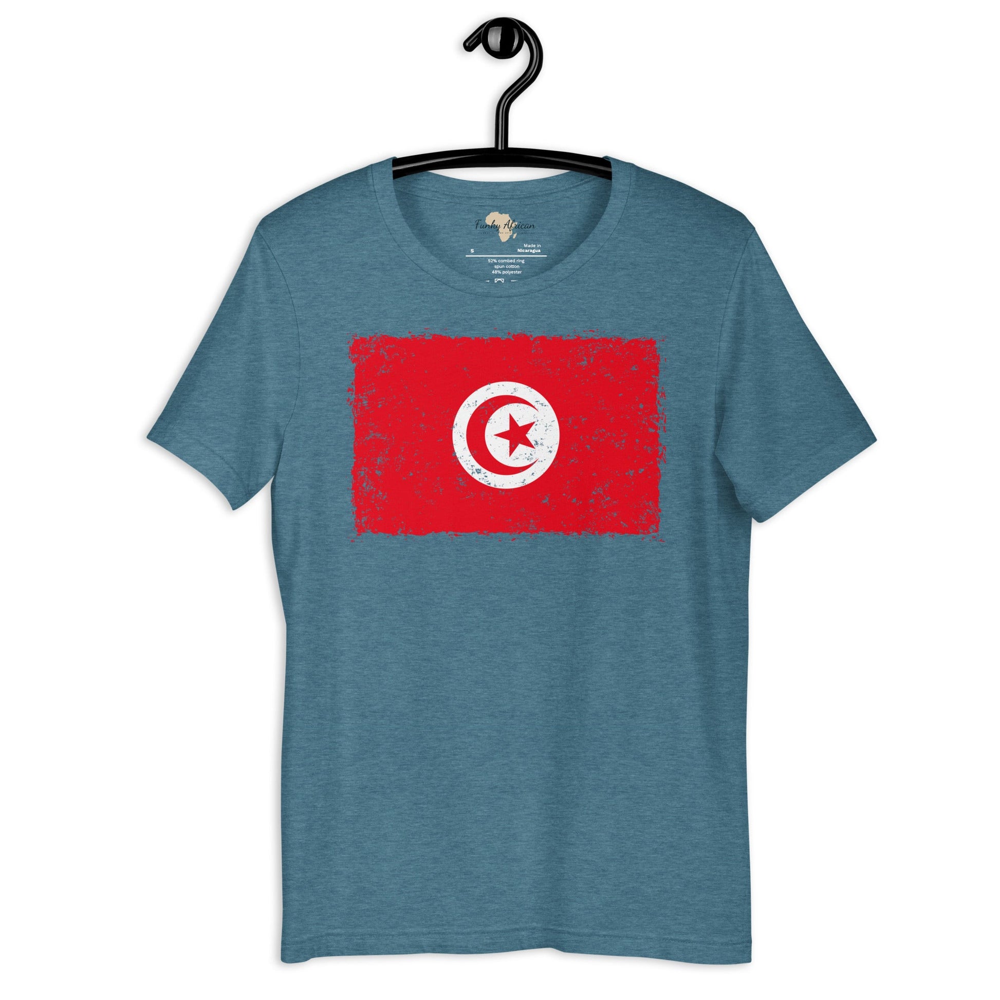 Tunisia grunge unisex tee Funky African