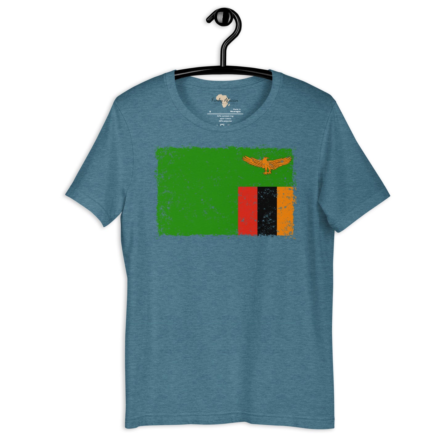 Zambia grunge unisex tee