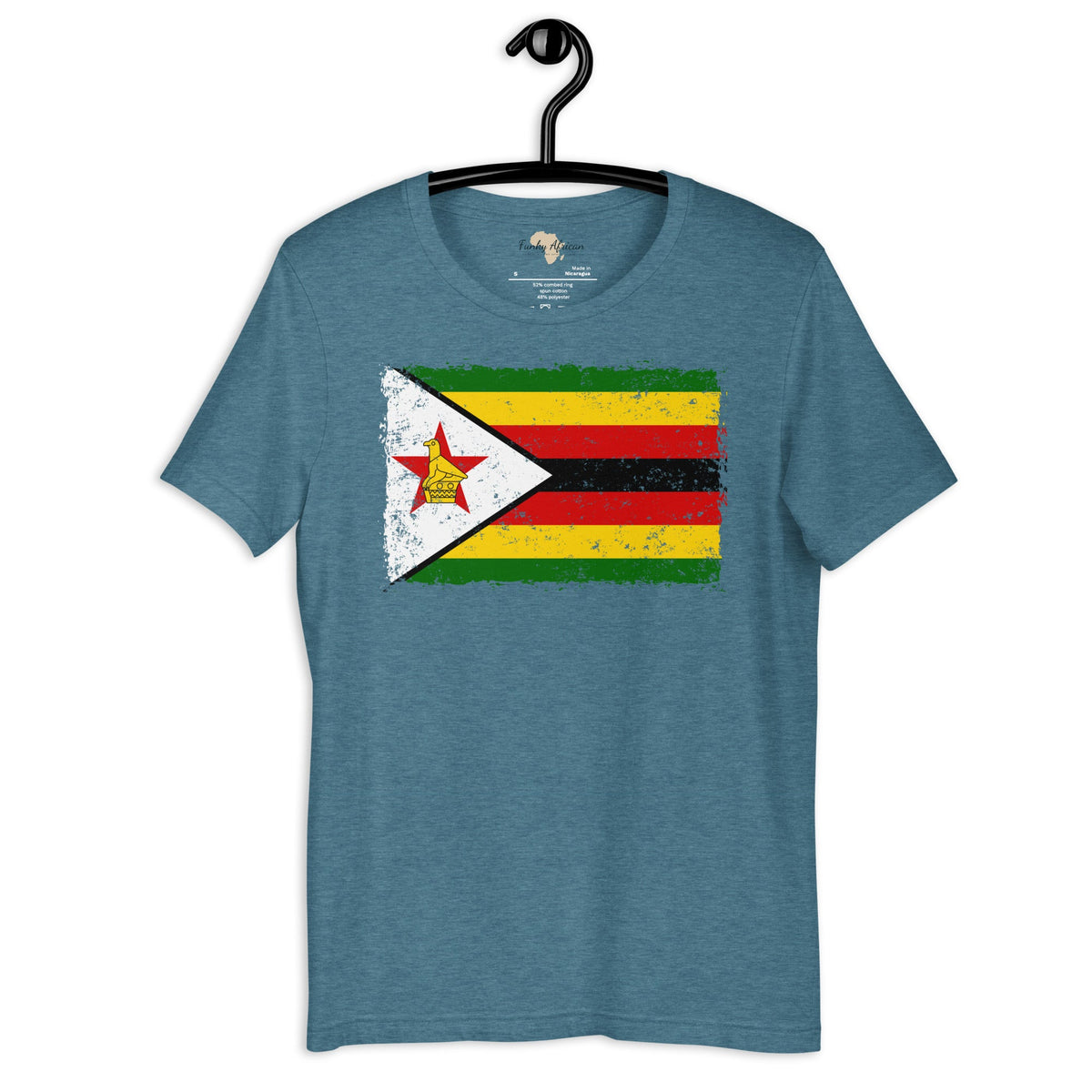 Zimbabwe grunge unisex tee Funky African