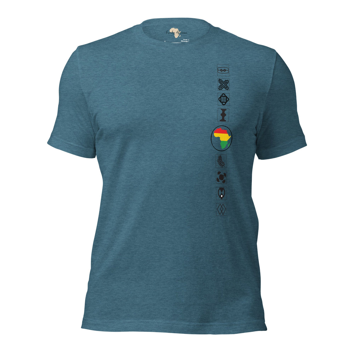 Adinkra Sided Unisex t-shirt Funky African