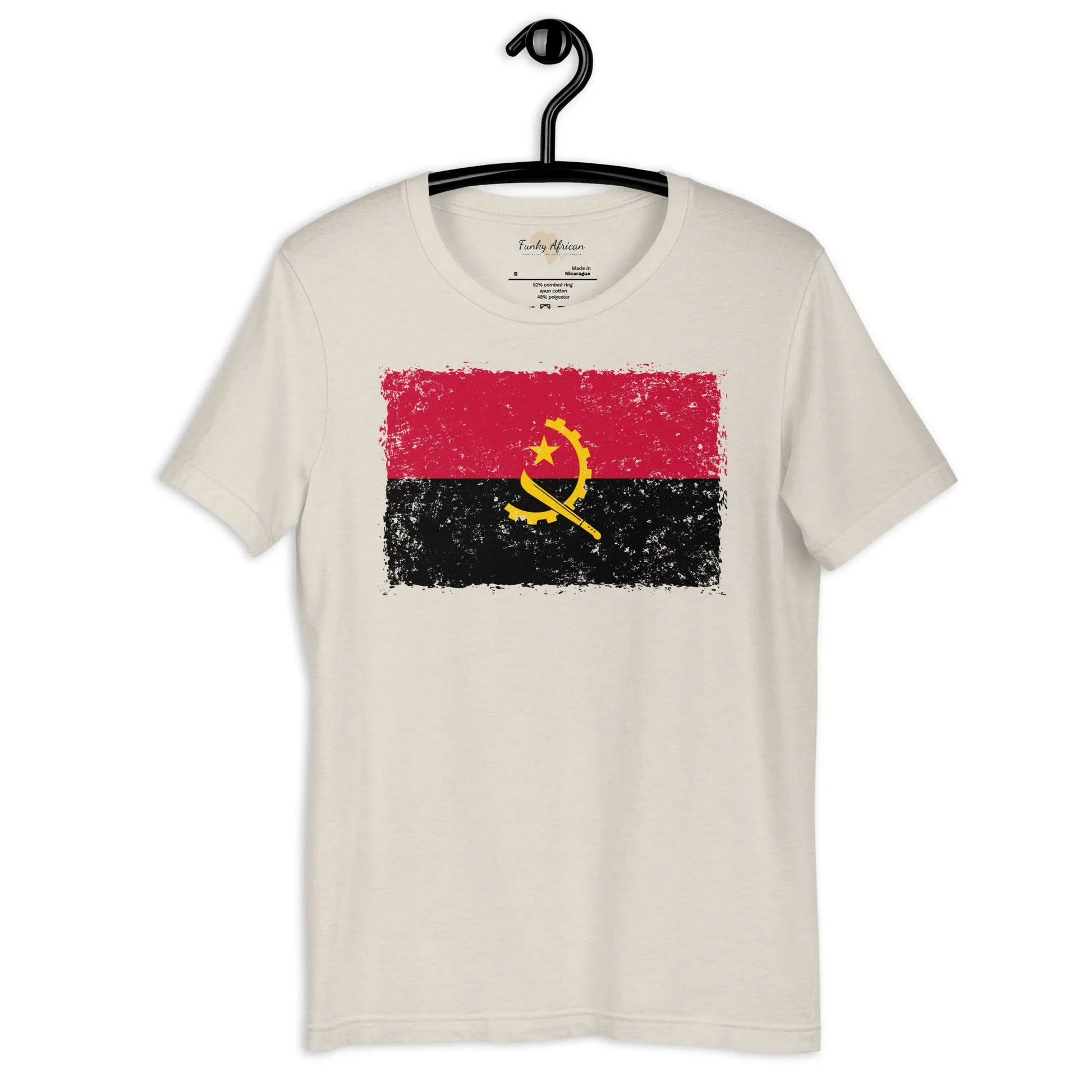 Angolan grunge unisex tee Funky African