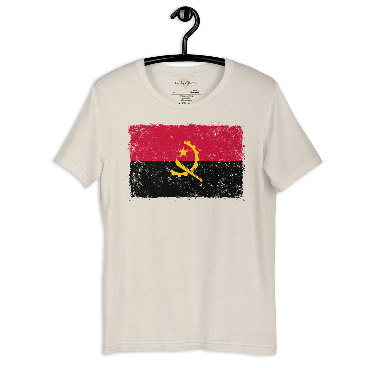Angolan grunge unisex tee Funky African