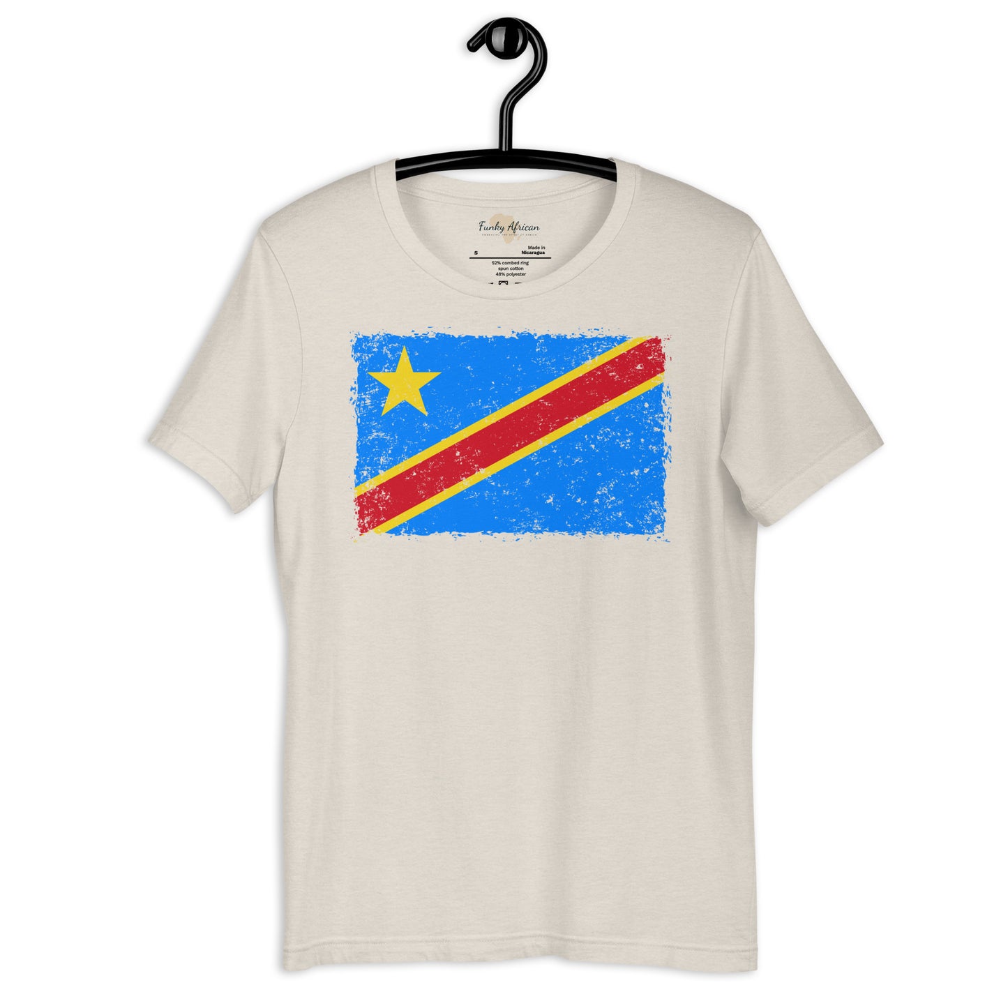 DR Congo grunge unisex tee